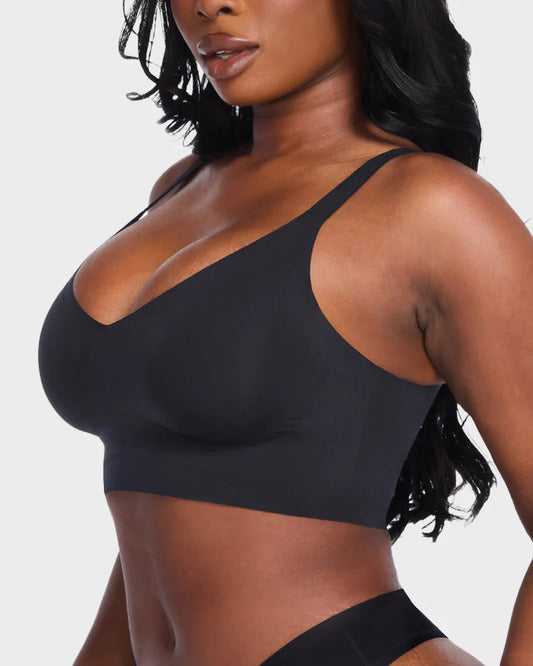 Wireless V-Neck Back & Side Smoothing Bra
