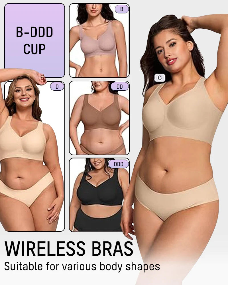Wireless Bra - Full Coverage, Seamless, Lift