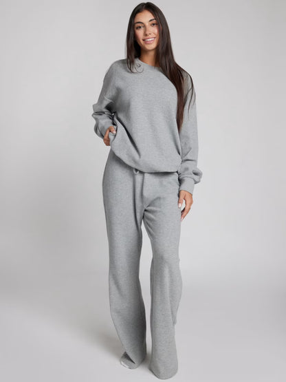 Comfort Waffle Lounge Long Sleeve Set