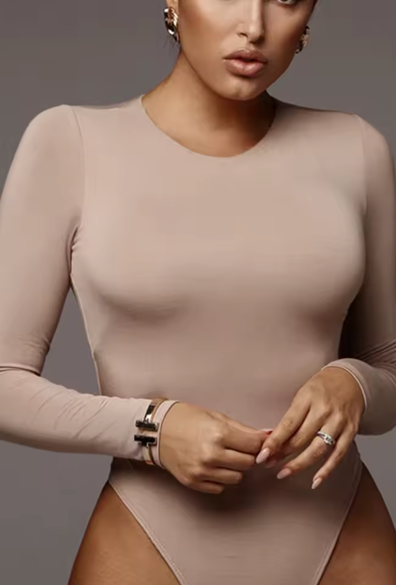 Long Sleeve Crew Neck Bodysuit