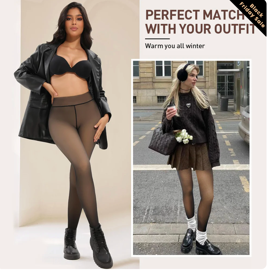 Viral One-Seam Shaping Fleece Leggings