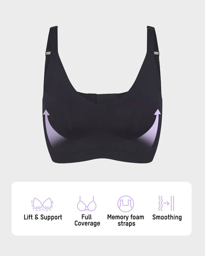 Wireless V-Neck Back & Side Smoothing Bra