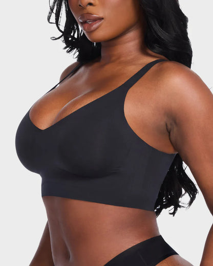 Wireless V-Neck Back & Side Smoothing Bra
