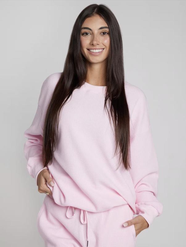 Comfort Waffle Lounge Long Sleeve Set