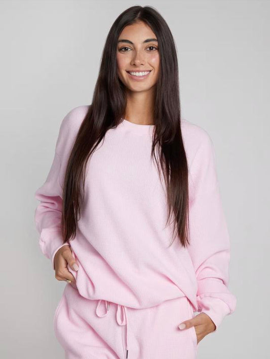 Comfort Waffle Lounge Long Sleeve Set