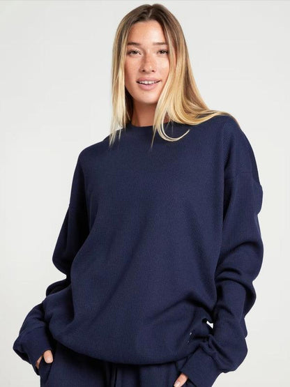 Comfort Waffle Lounge Long Sleeve Set