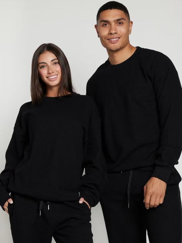 Comfort Waffle Lounge Long Sleeve Set