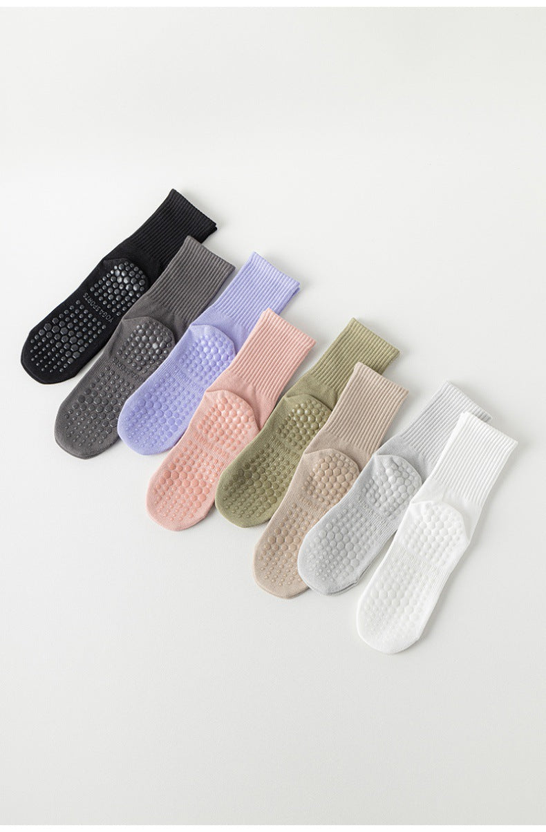 GripFlex™ Non-Slip Yoga & Pilates Socks | Stability, Comfort & Style - Pack of 4