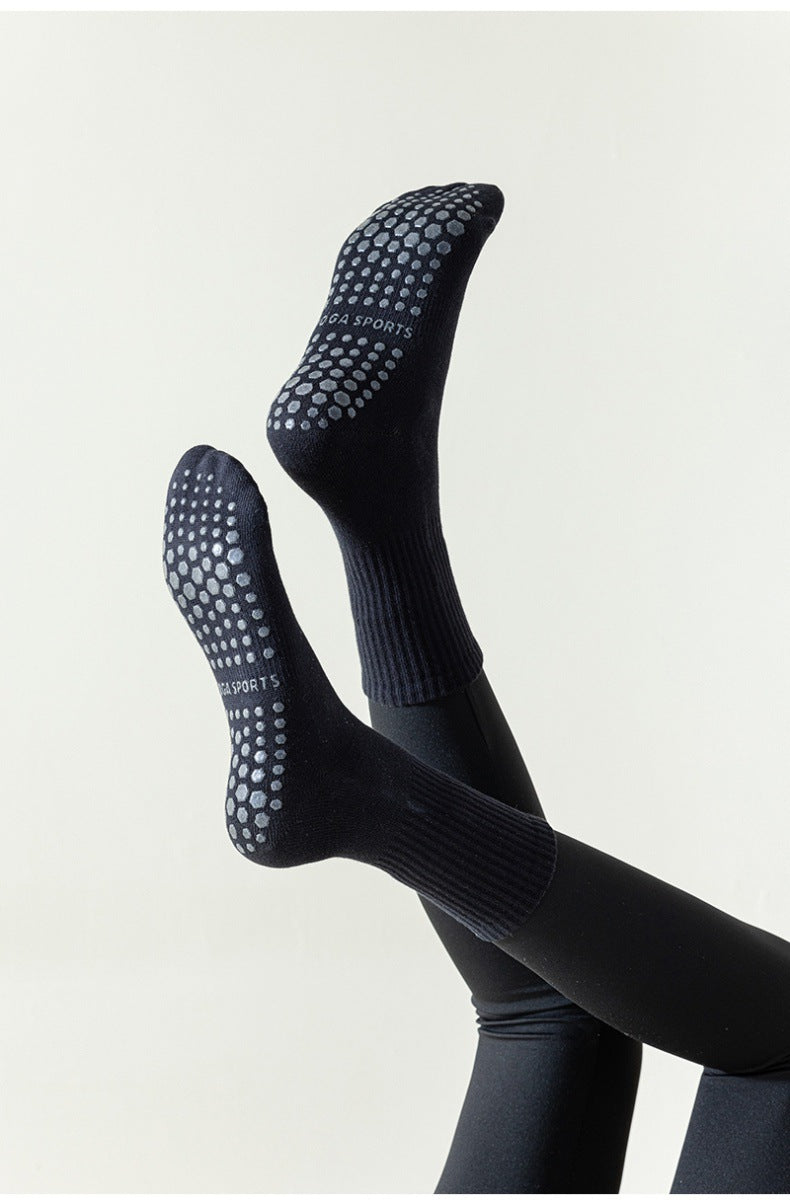 GripFlex™ Non-Slip Yoga & Pilates Socks | Stability, Comfort & Style - Pack of 4